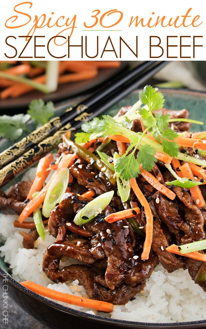 30 Minute Spicy Ginger Szechuan Beef