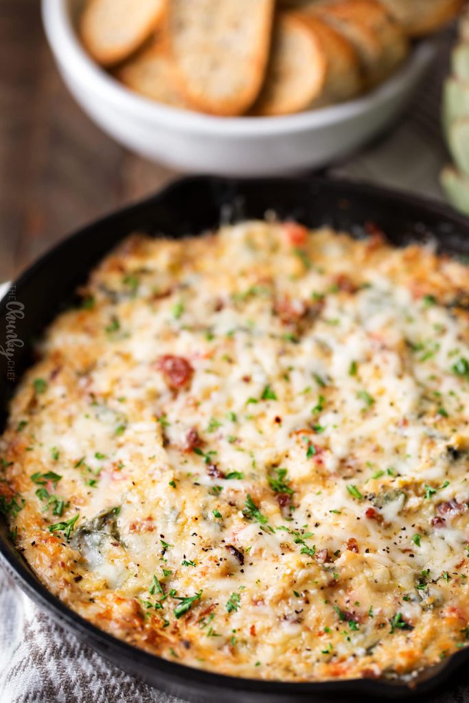 Asiago and Spinach Artichoke Dip