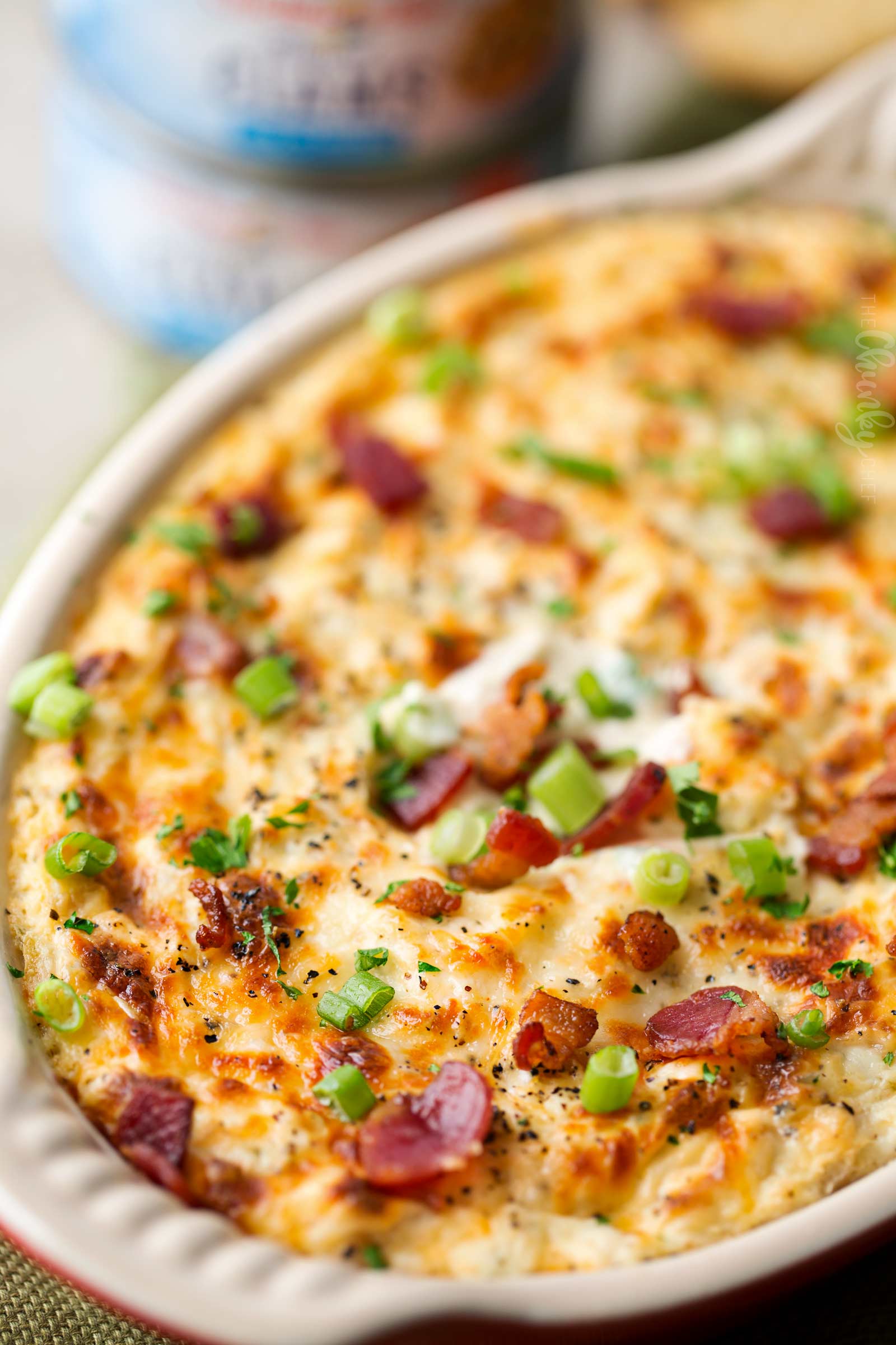 Bacon Horseradish Baked Clam Dip