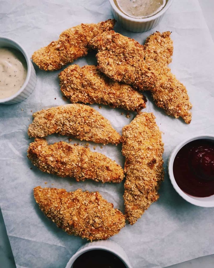 Baked Cashew Crusted Chicken Tenders
