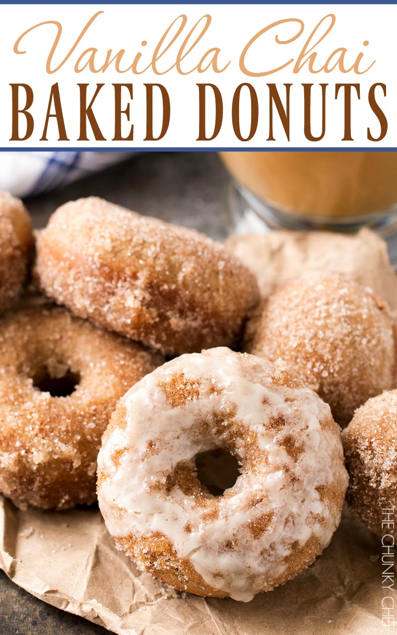 Baked Homemade Vanilla Chai Donuts