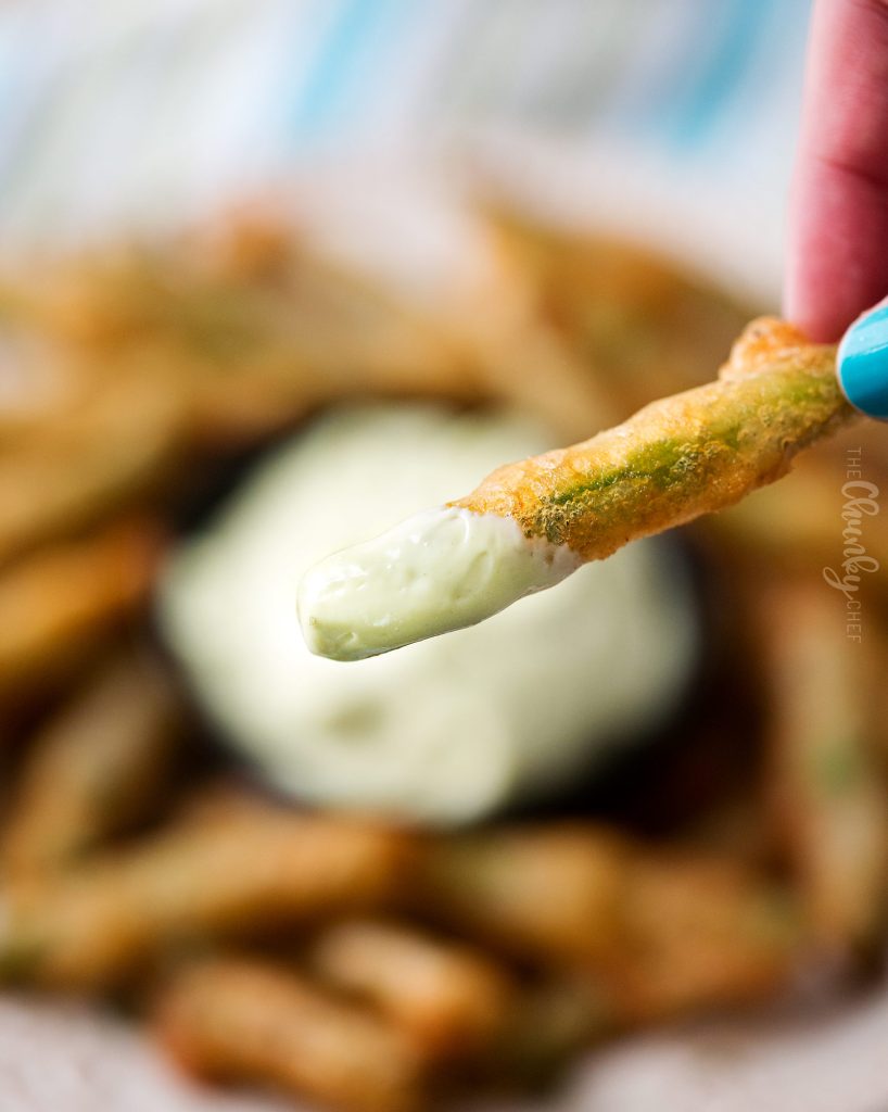 Beer Battered Fried Green Beans