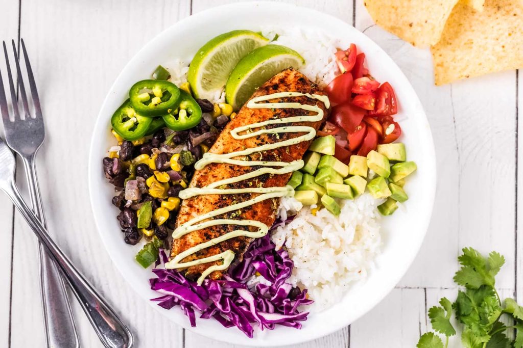 Blackened Fish Taco Bowls