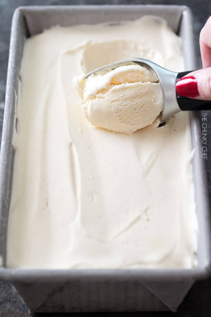Bourbon Vanilla No Churn Ice Cream