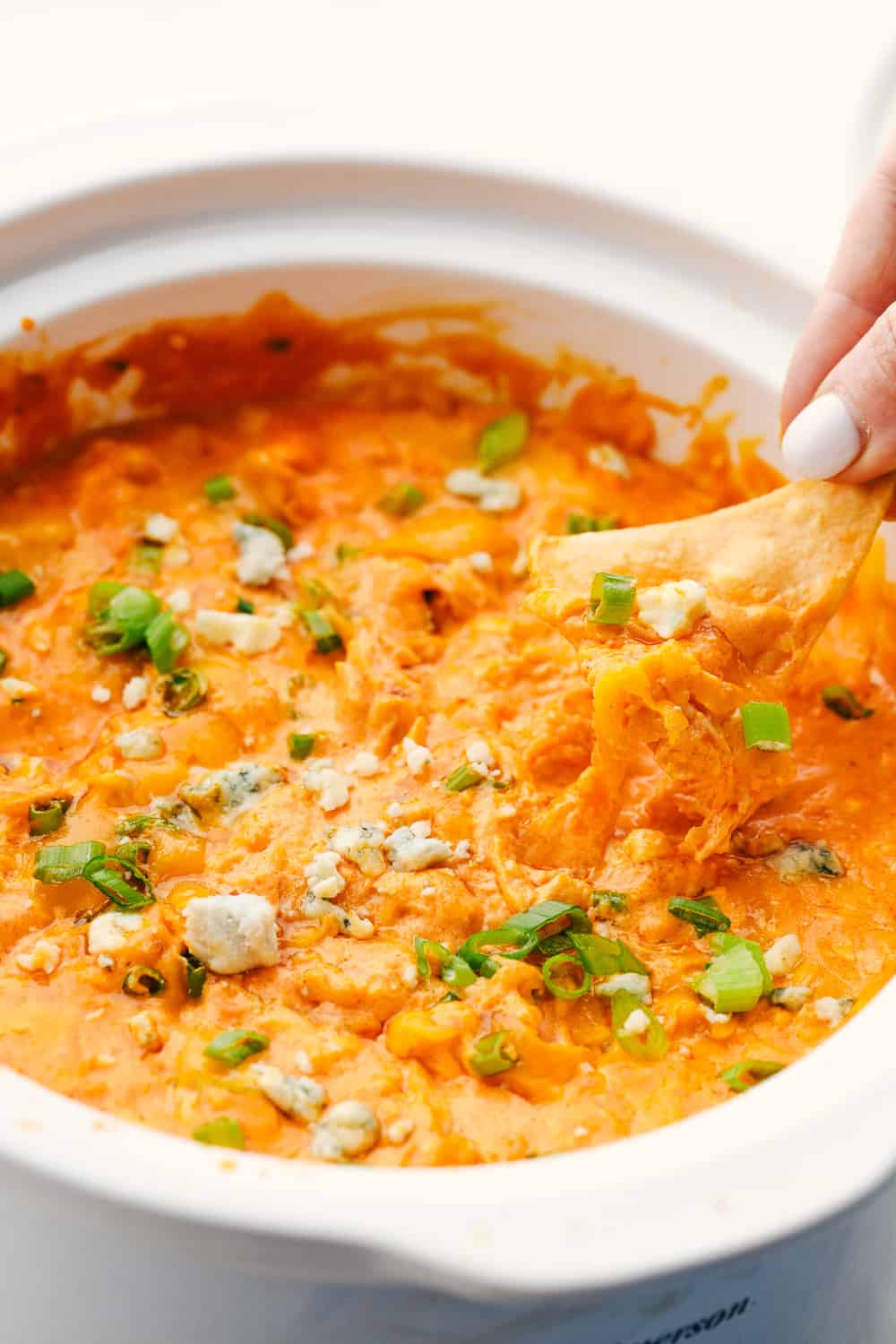 Buffalo Chicken Dip (Crockpot Recipe)