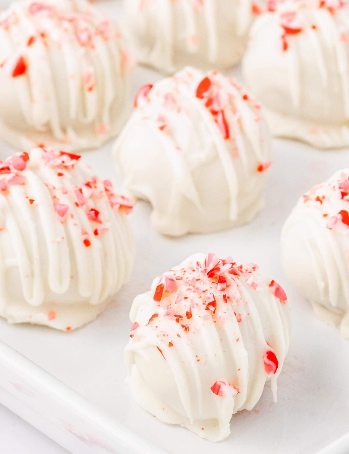 Candy Cane Cake Balls