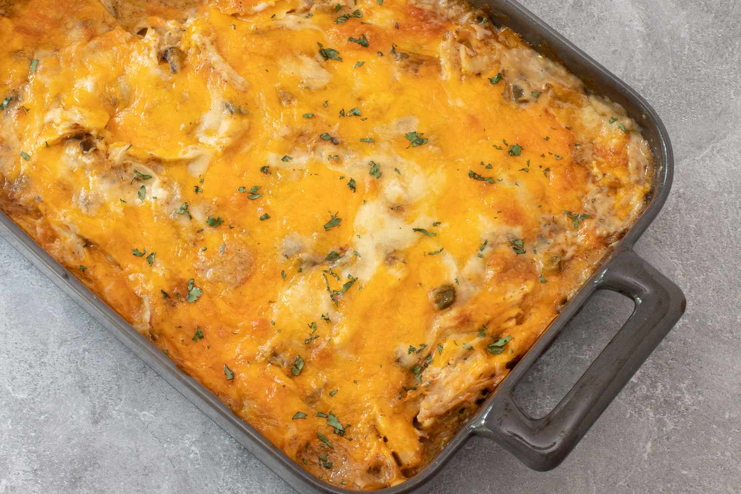 Cheesy Chicken Tortilla Casserole