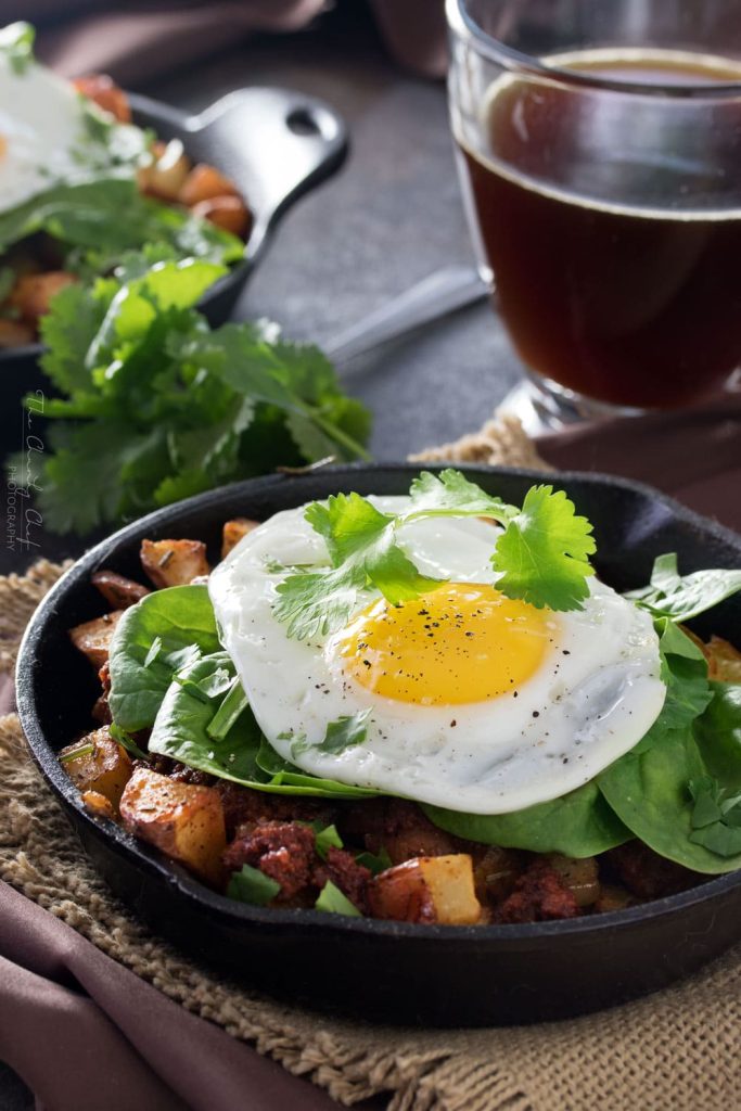 Chorizo Potato Hash with Jalapeno Aioli
