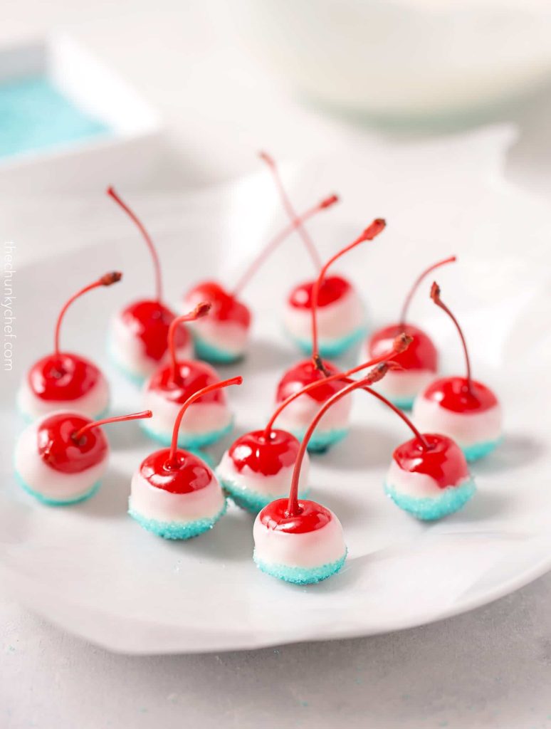 Cola Soaked Firecracker Cherries