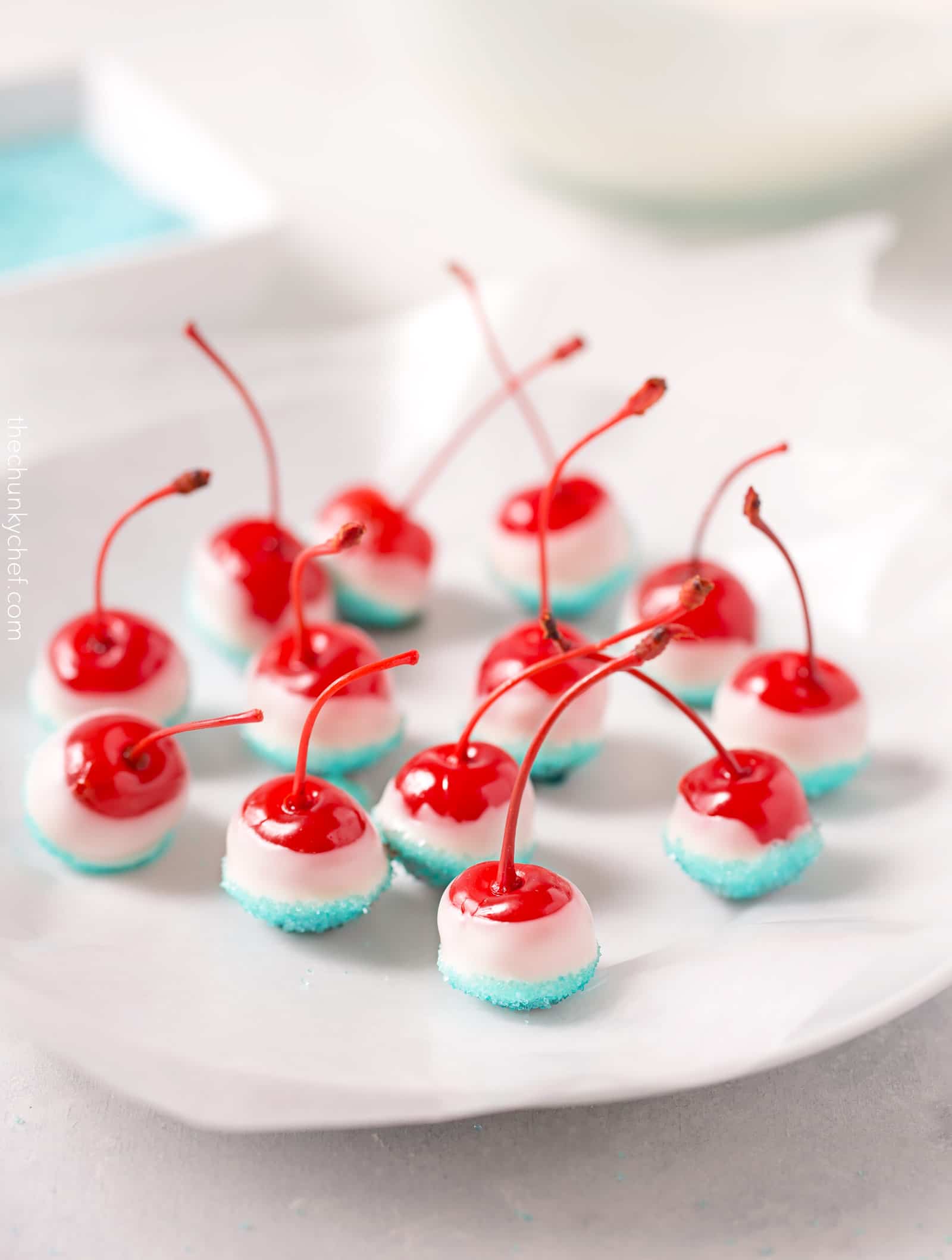 Cola Soaked Firecracker Cherries