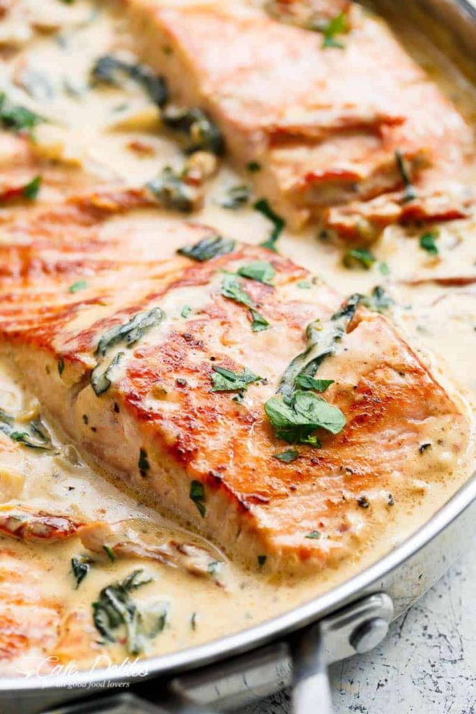 Creamy Garlic Tuscan Salmon