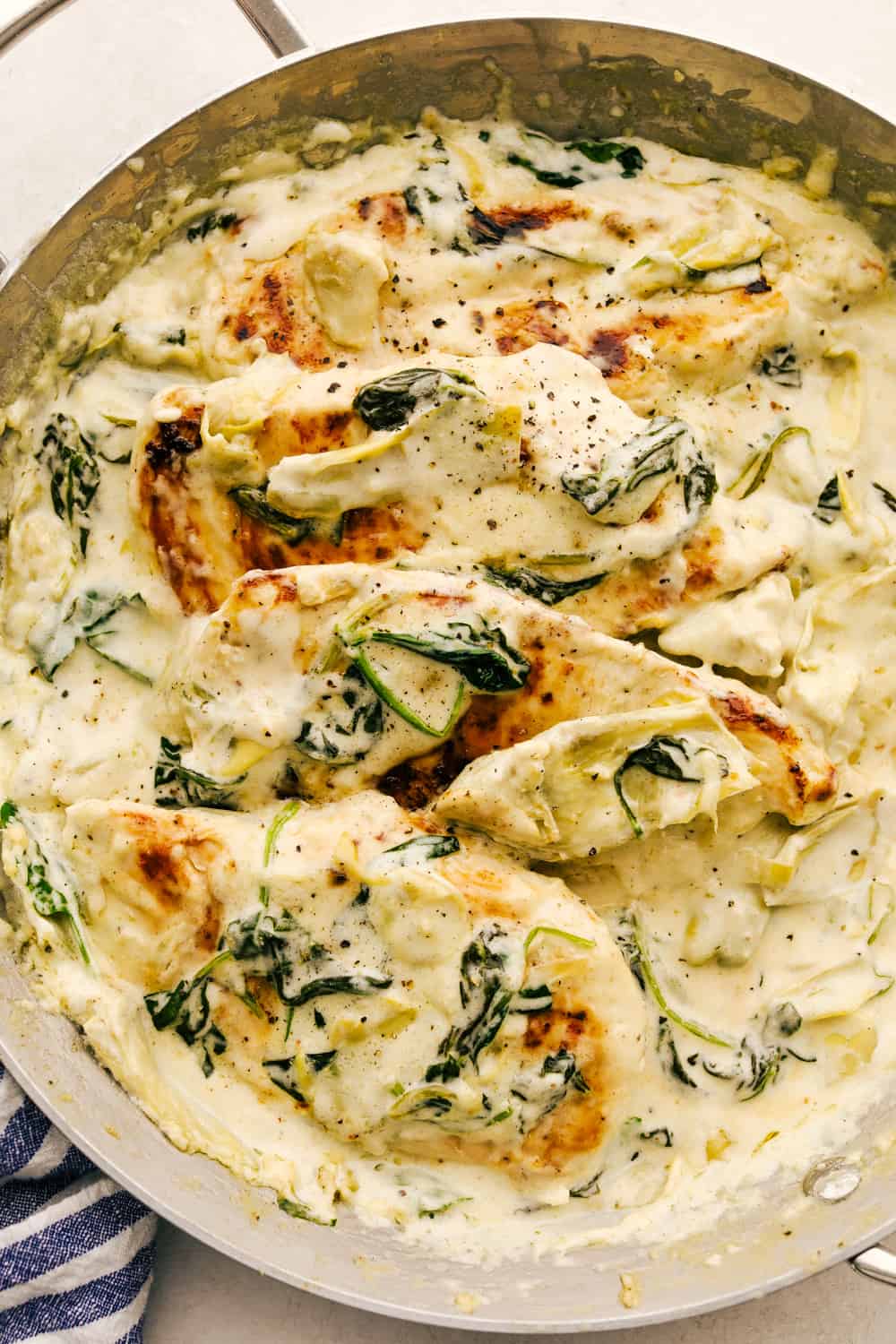 Creamy Spinach and Artichoke Chicken