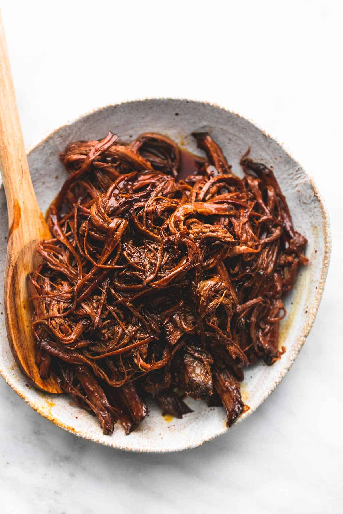 Crockpot Shredded Beef Barbecue