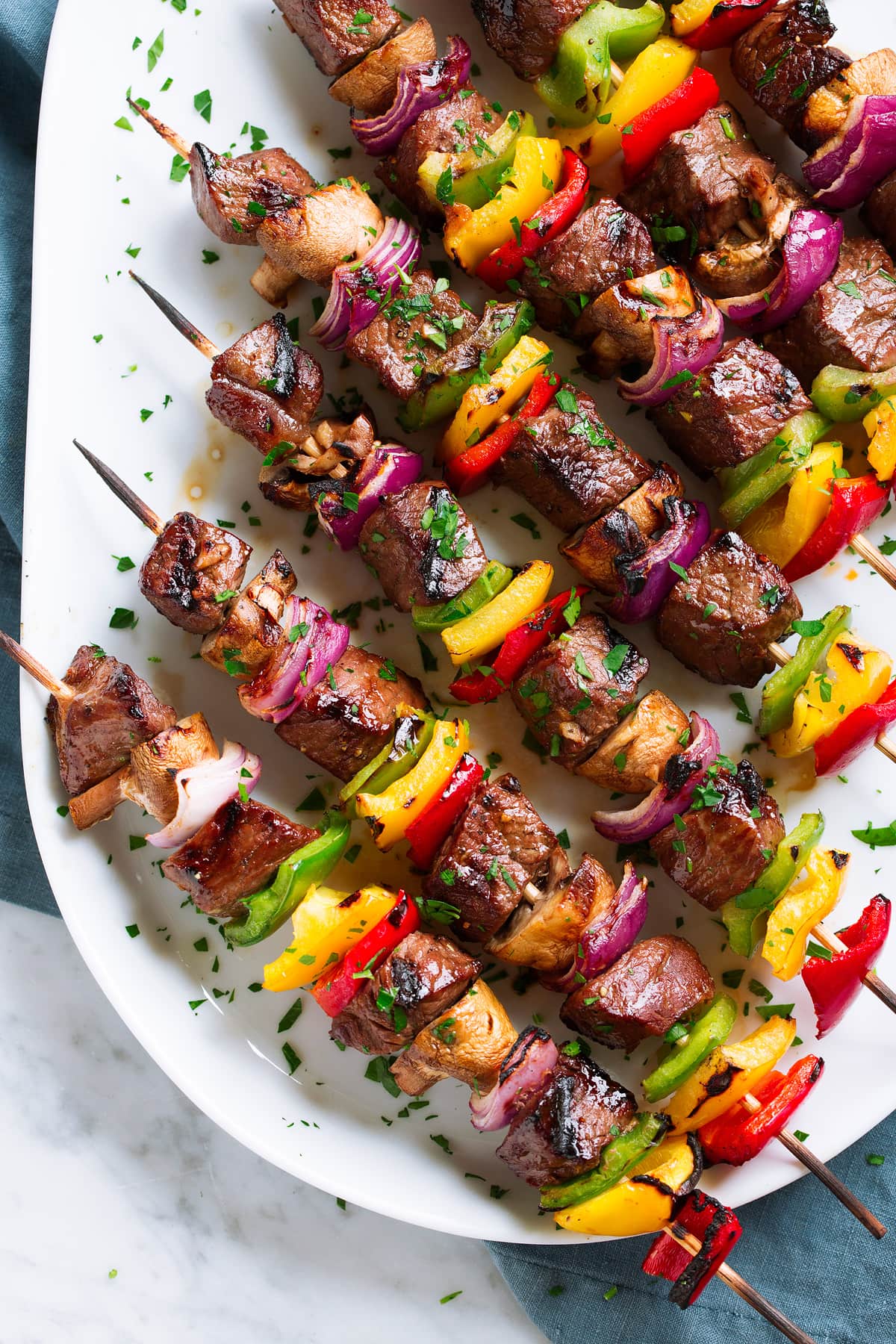 Easy Grilled Steakhouse Kebabs