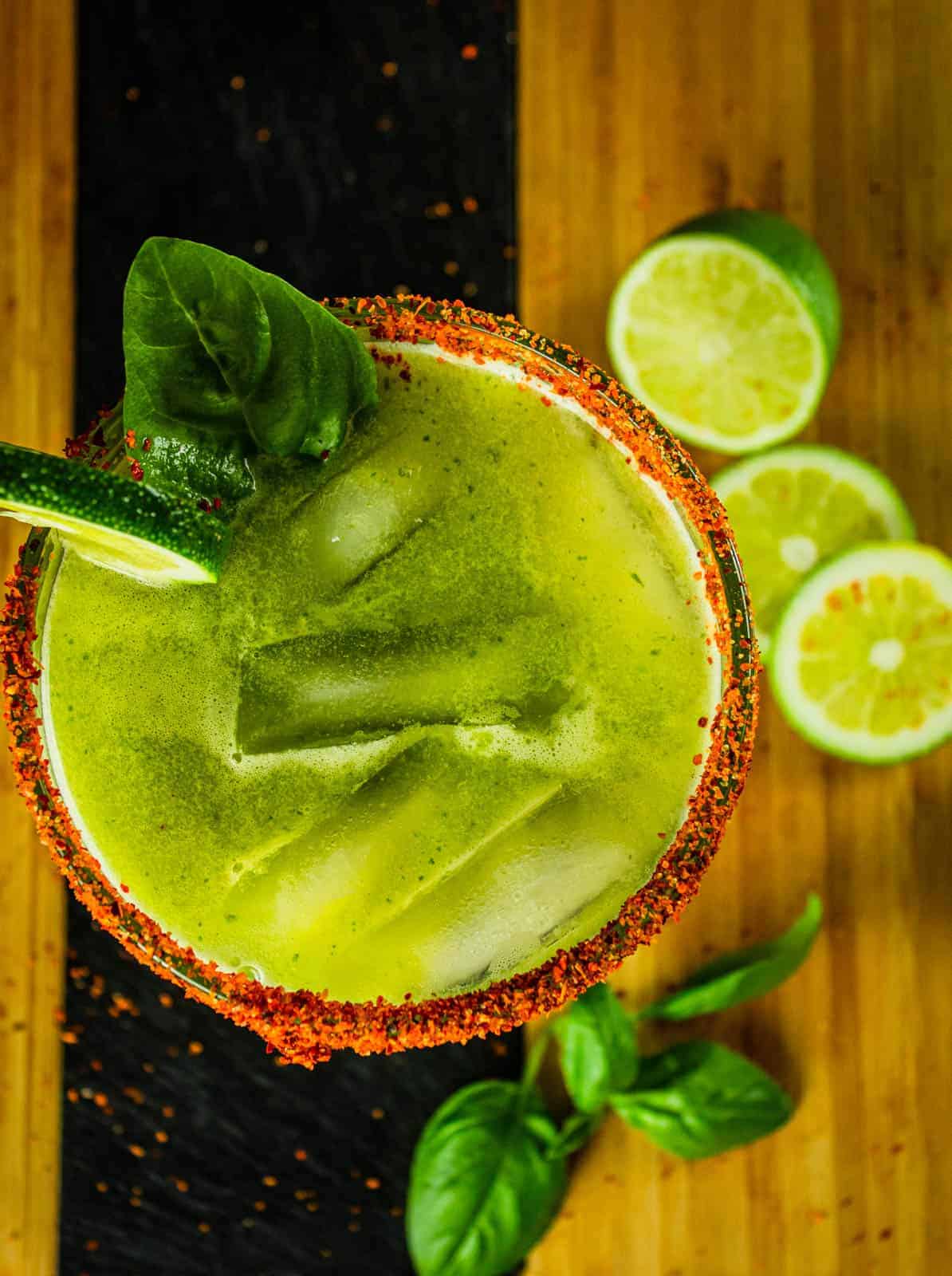 Frozen Honeydew Jalapeno Margarita