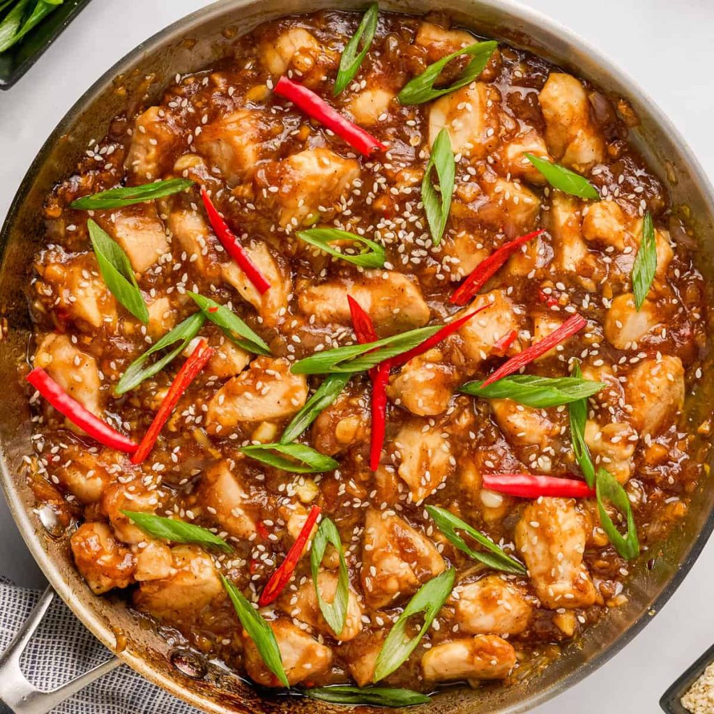 Garlic Black Pepper Chicken Stir Fry