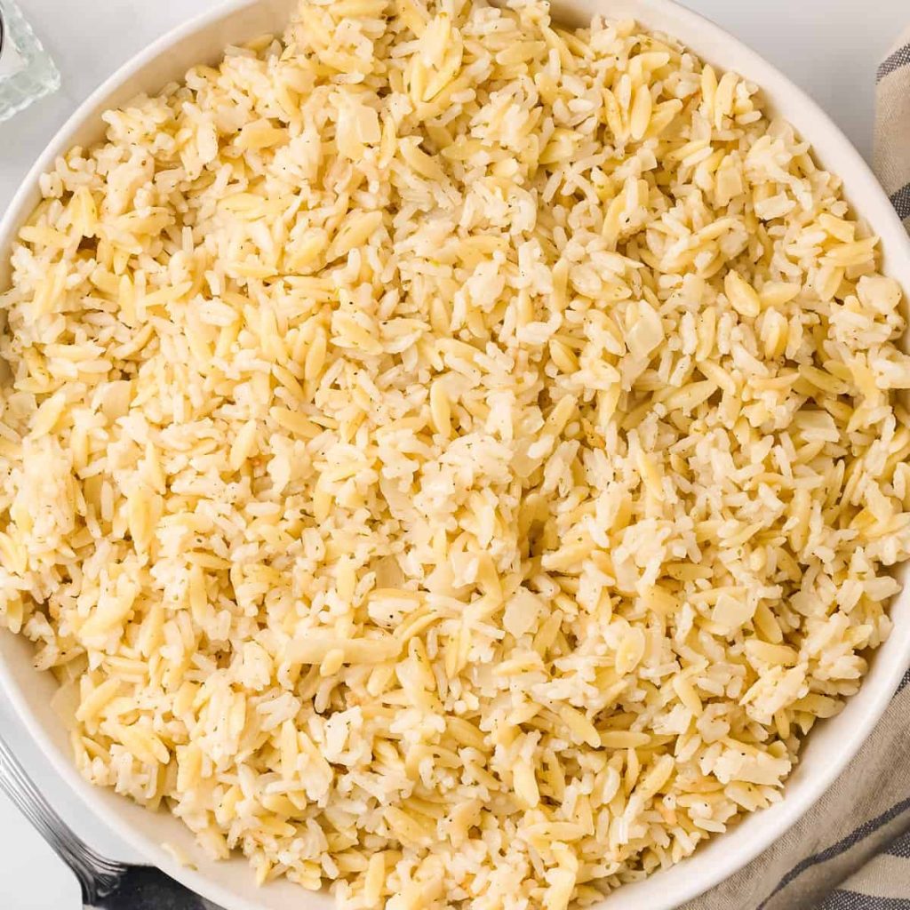 Garlic Parmesan Rice Pilaf