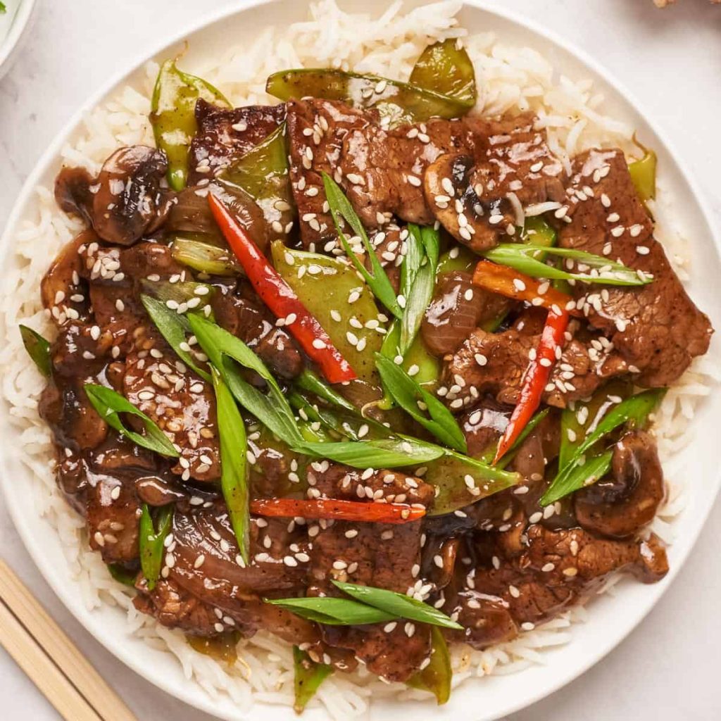 Ginger Black Pepper Beef Stir Fry