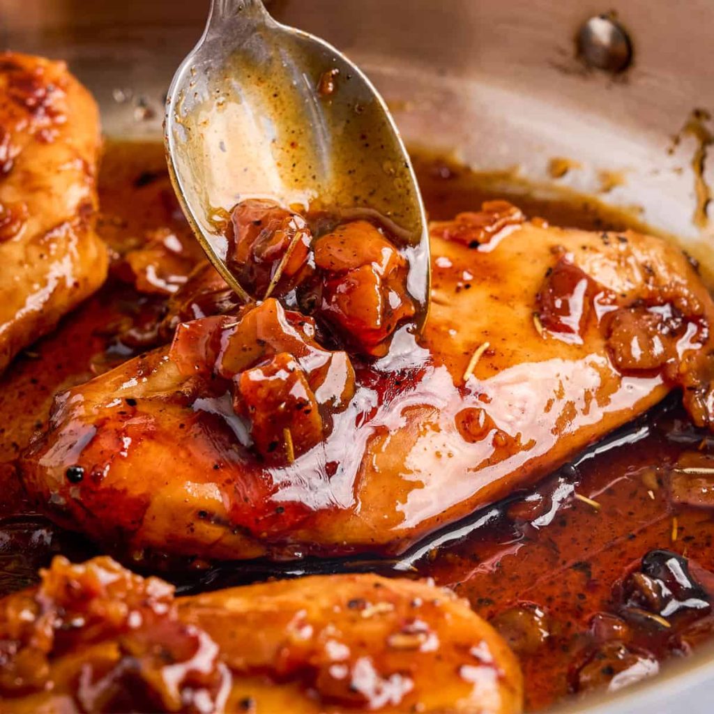 Honey Bacon Glazed Chicken