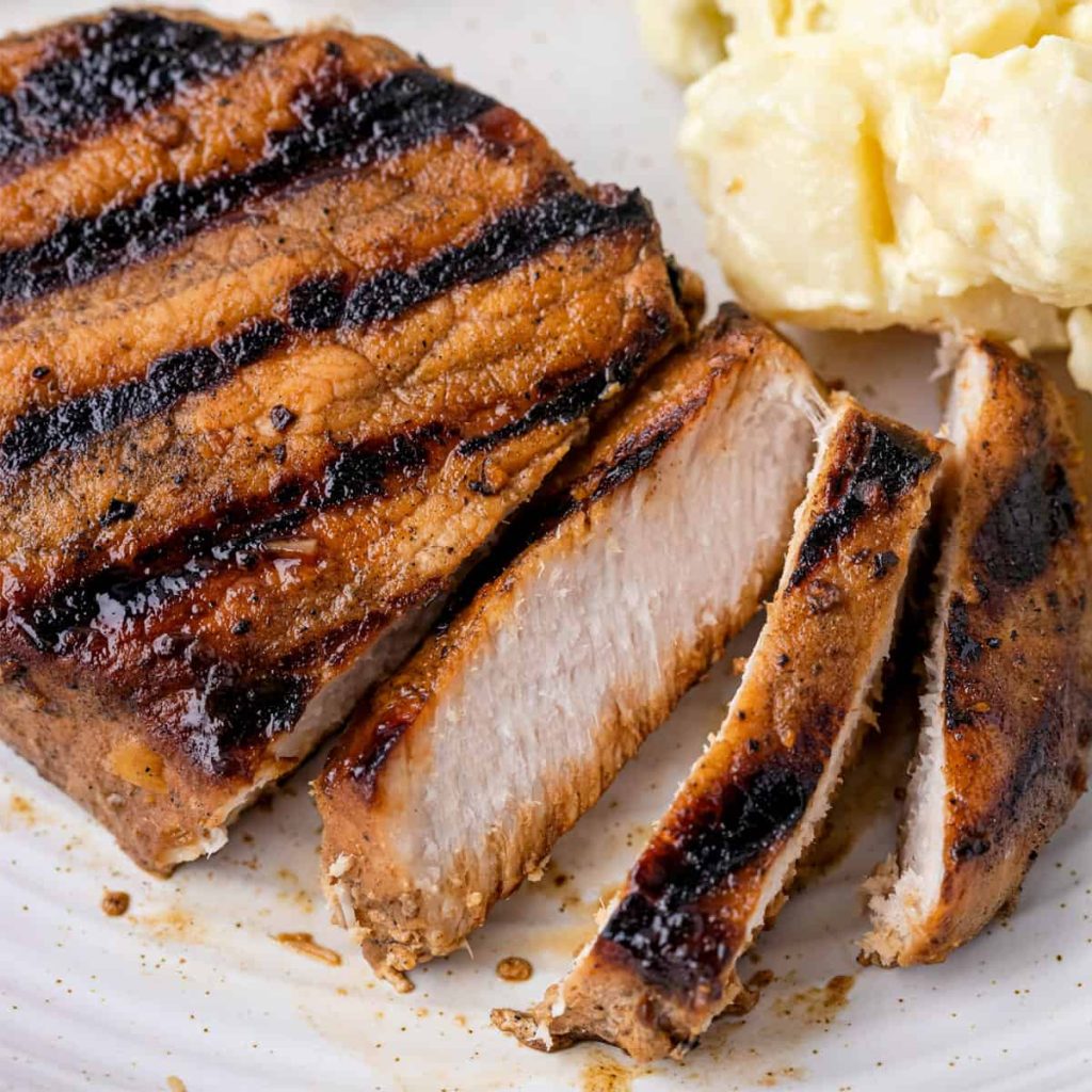 Honey Mustard Grilled Pork Chops