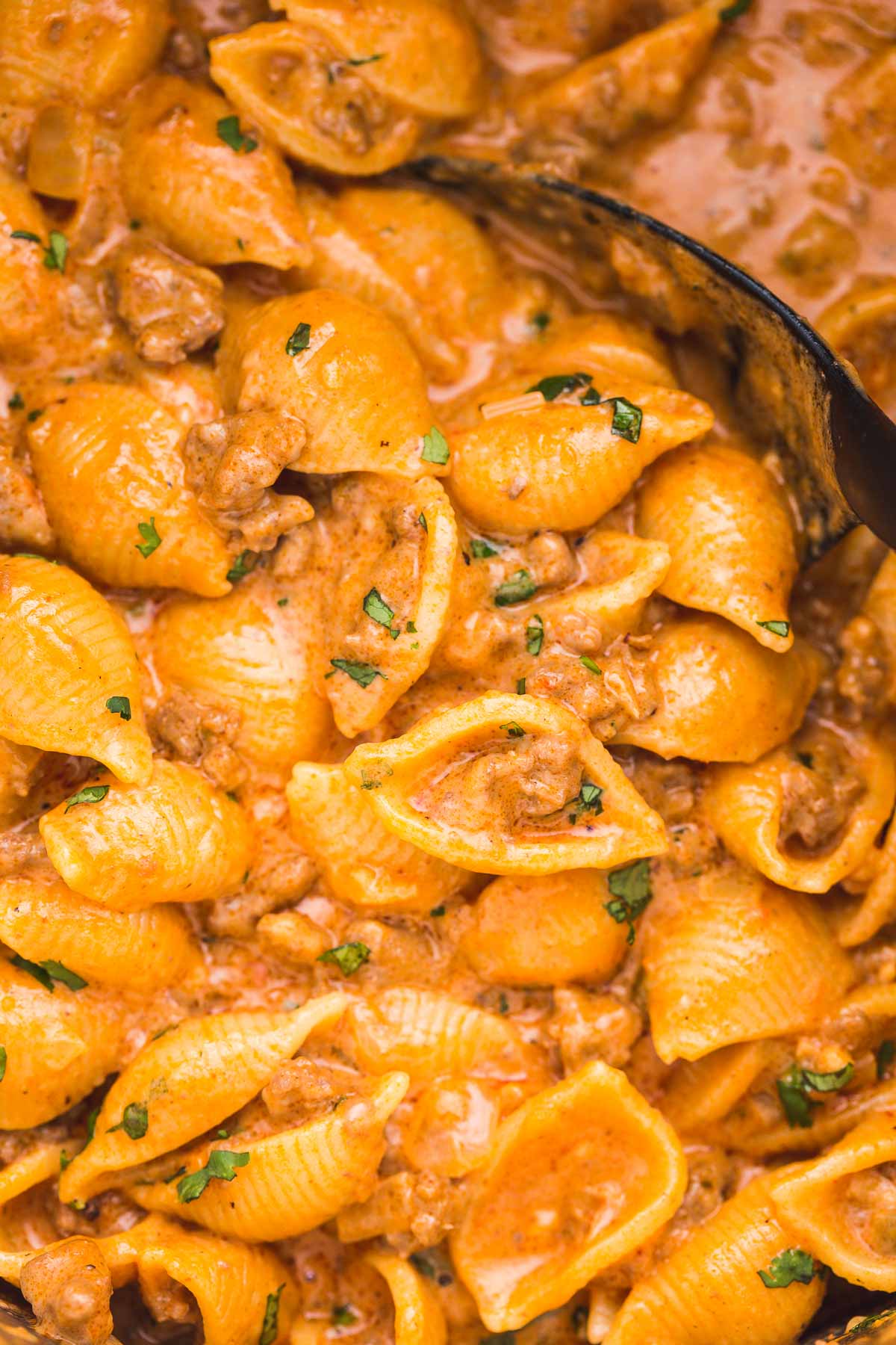 Instant Pot Cheesy Taco Pasta