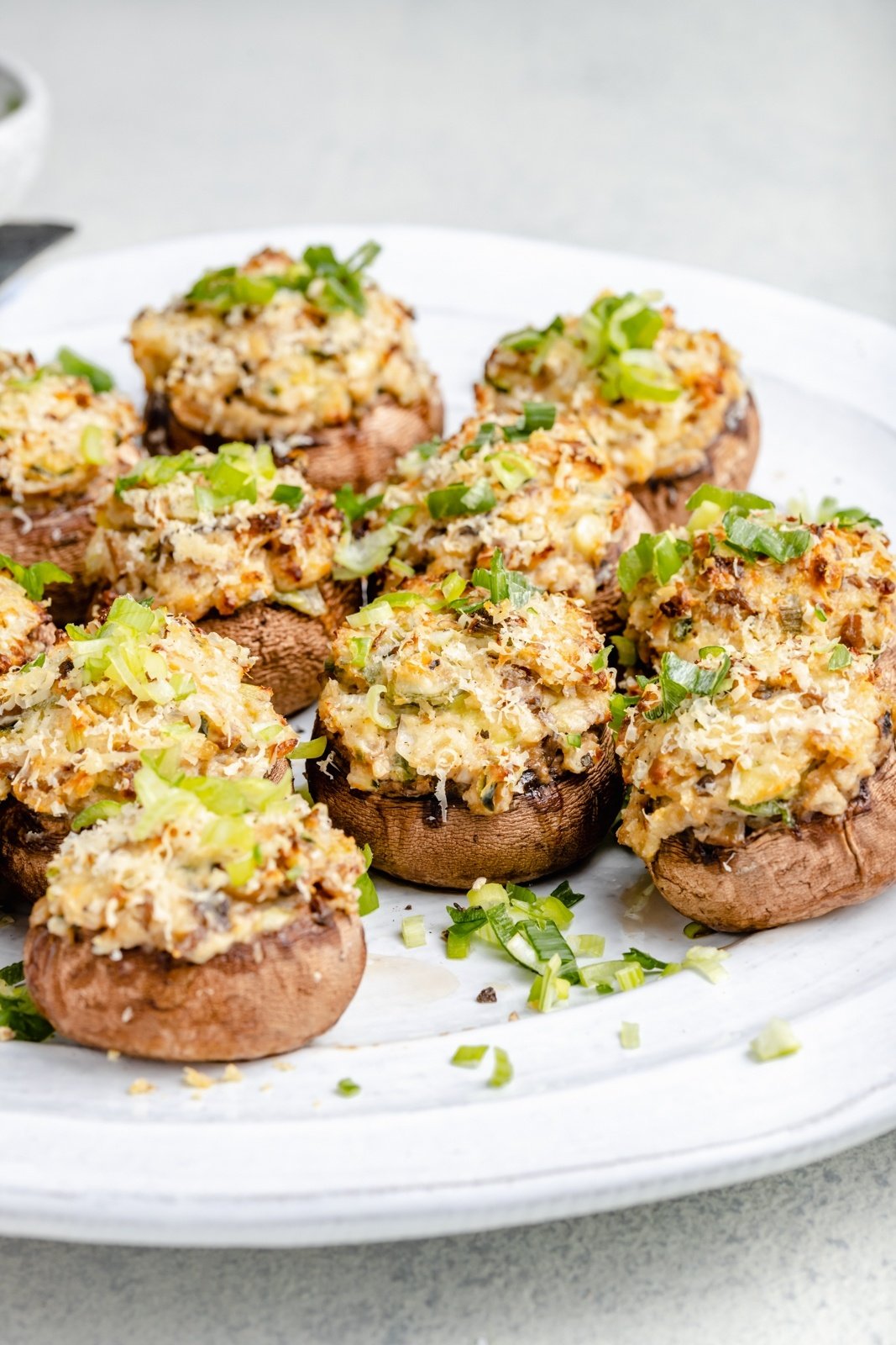 Jalapeno Popper Stuffed Mushrooms