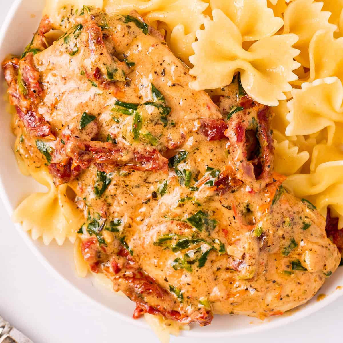 One Pan Creamy Tuscan Chicken