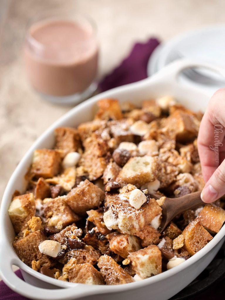Overnight S’mores French Toast Casserole