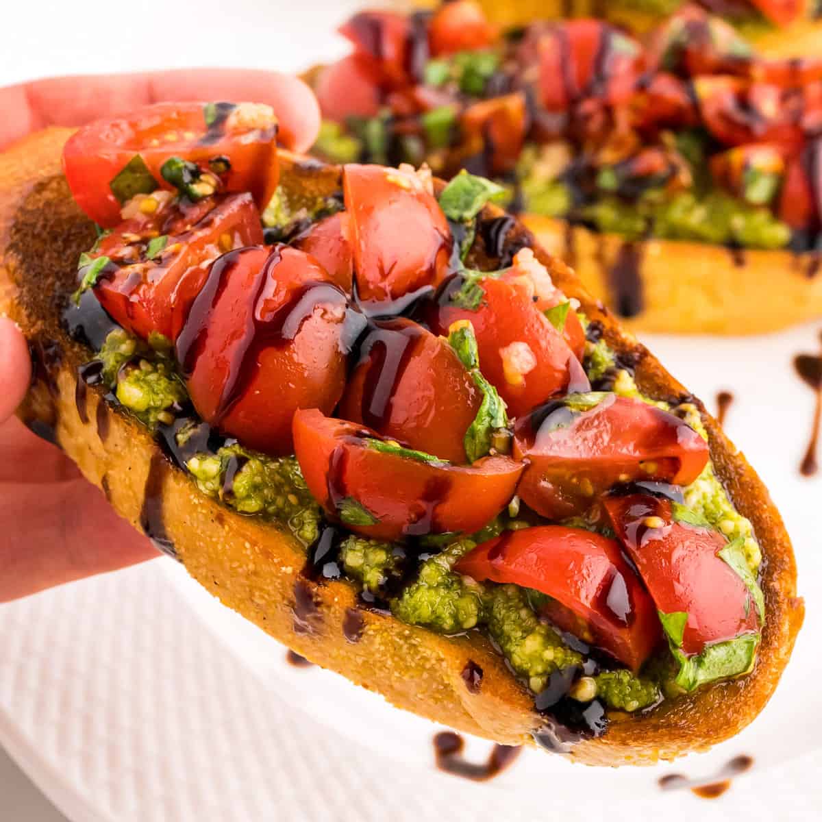 Pesto and Tomato Bruschetta Recipe
