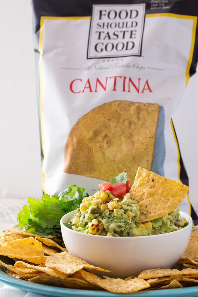 Roasted Poblano and Charred Corn Guacamole