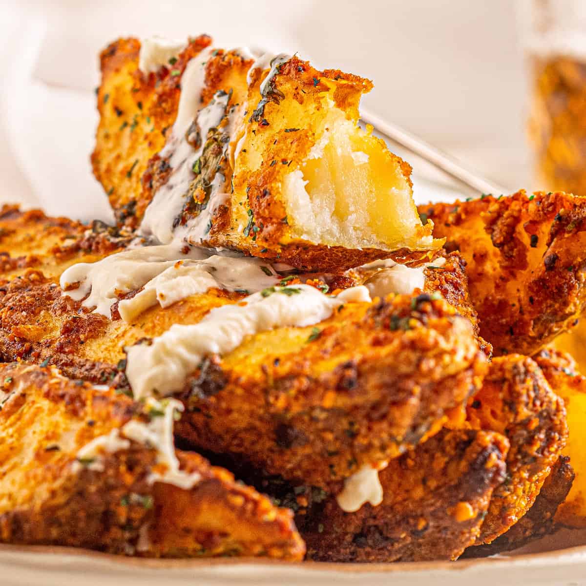 Seasoned Baked Potato Wedges