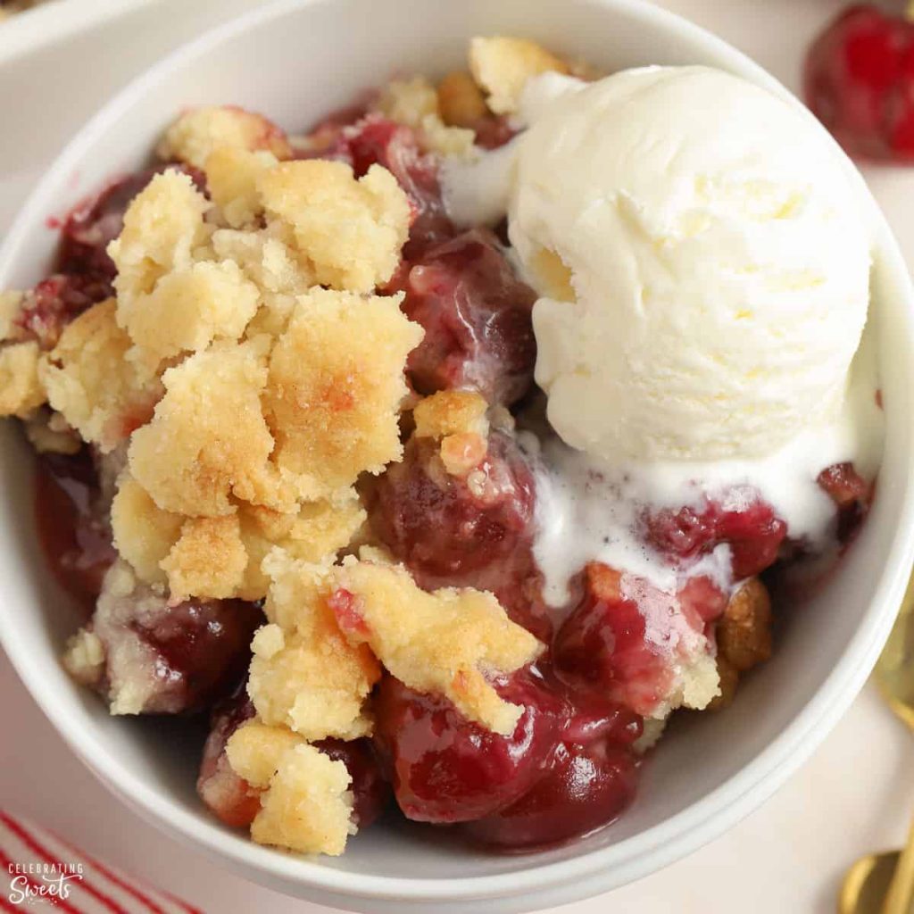 Simple Cherry Cobbler