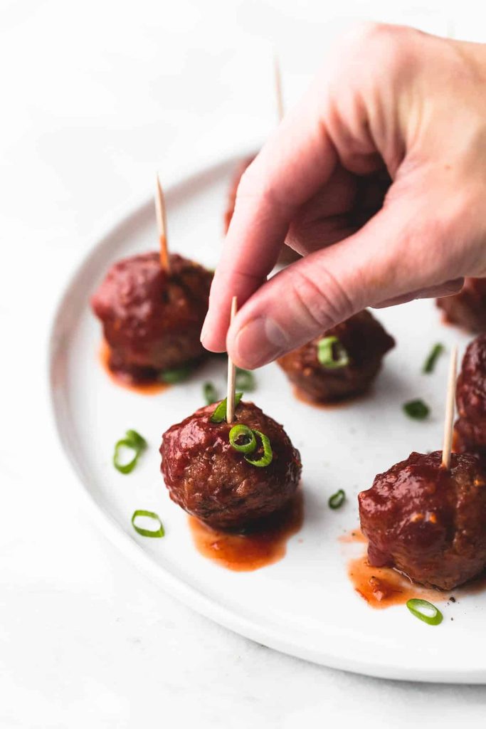 Slow Cooker Sweet Party Meatballs