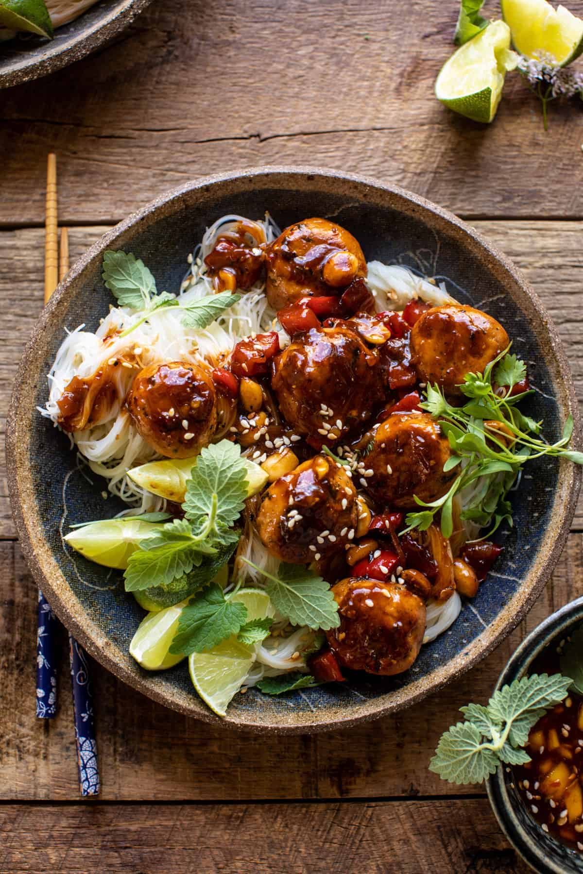 Sticky Thai Meatballs