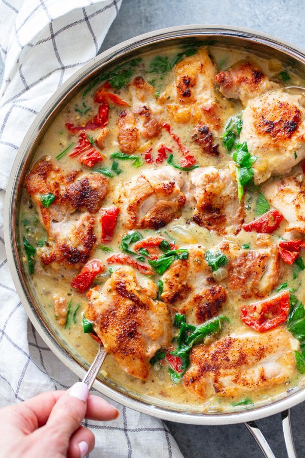 Creamy One Pan Tuscan Chicken