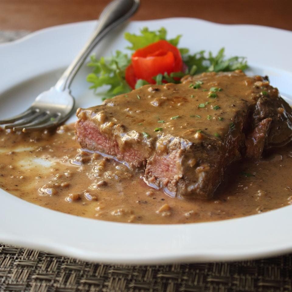 Steak Diane – Prepared Tableside Where The Server Ignited The Cognac