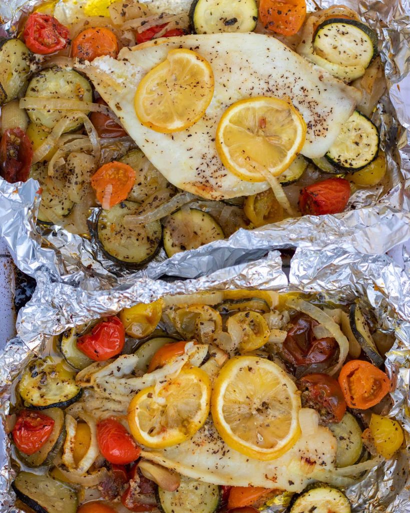 Baked Fish In Foil With Jalapeno And Lemon