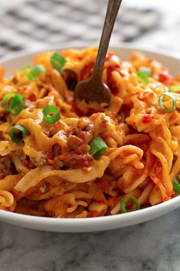 One Pot Cheeseburger Pasta