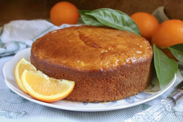 Fresh Orange Layer Cake With Marshmallow Filling