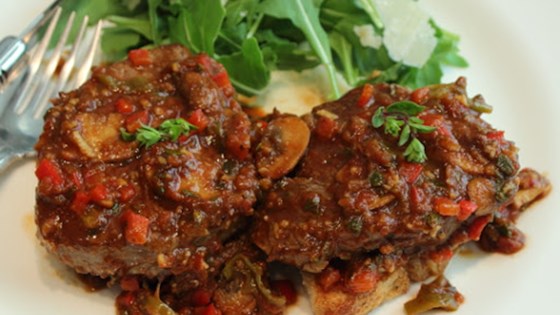 Steak Pizzaiola With Fresh Tomatoes And Mozzarella