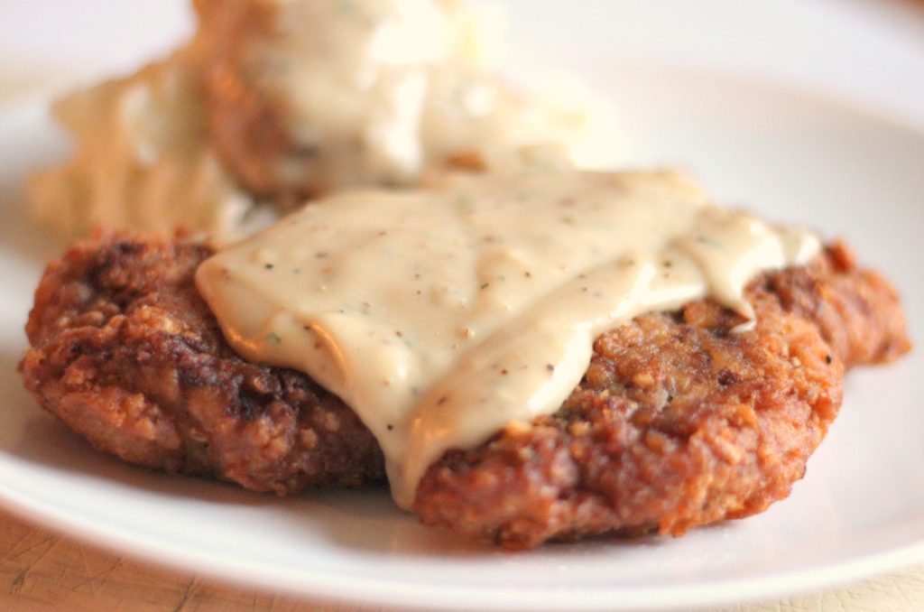 Crispy Southern Chicken Fried Steak With Creamy Gravy