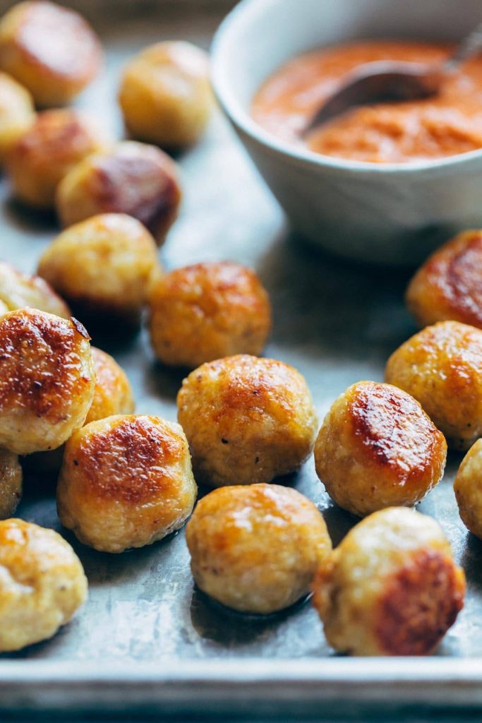 Juicy Baked Chicken Meatballs (Oven Baked, Tender & Flavorful)