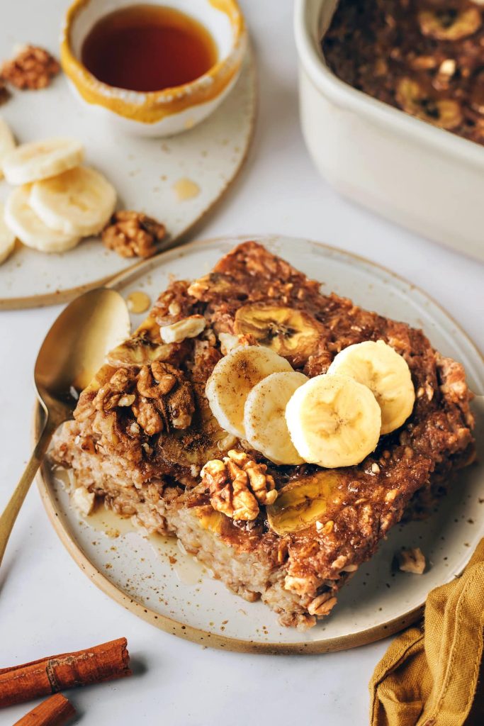 Banana Bread Baked Oatmeal