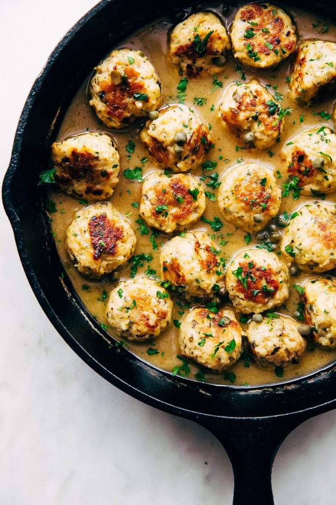 Delicious Chicken Piccata Meatballs