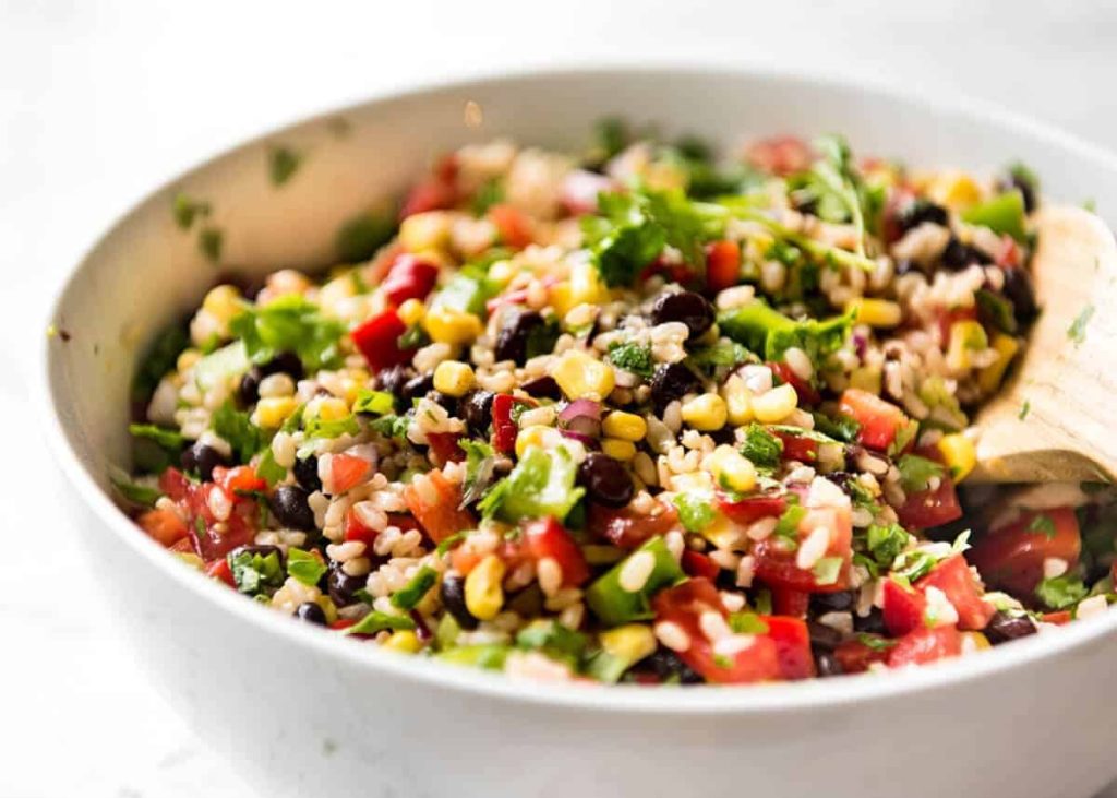 Cowboy Rice Salad With Southwestern Flair