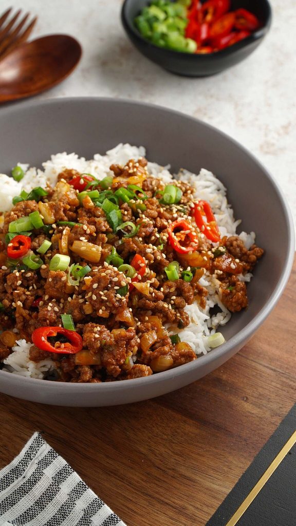 Korean Beef And Rice Bowls