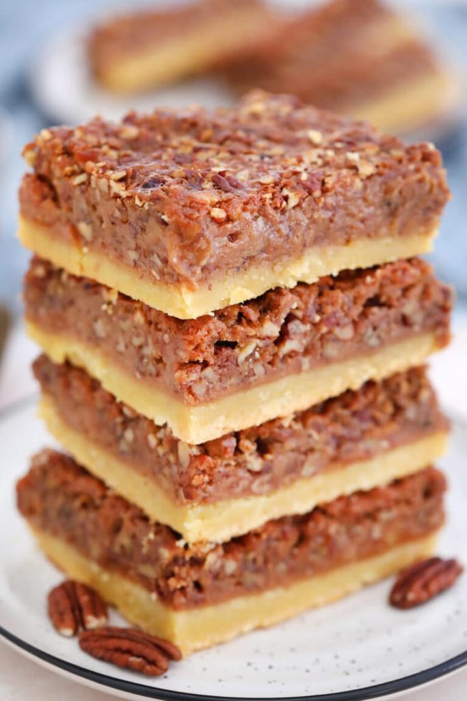 Pecan Pie Bars With Shortbread Crust
