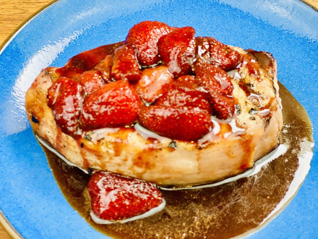 Strawberry Balsamic Glazed Pork Chops Recipe