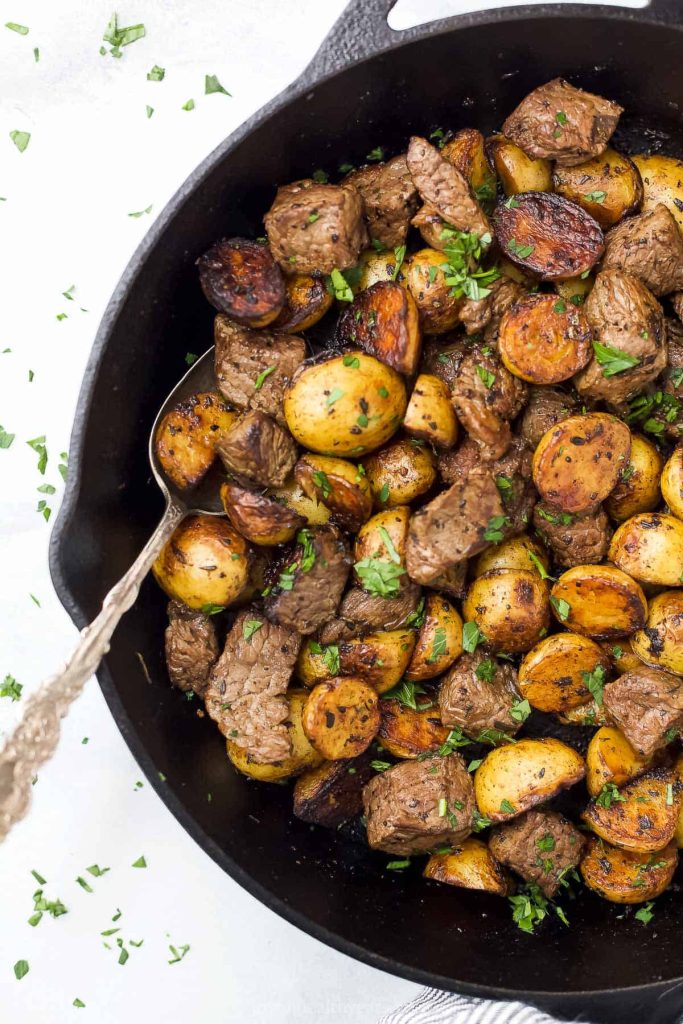 Skillet Steak And Potatoes