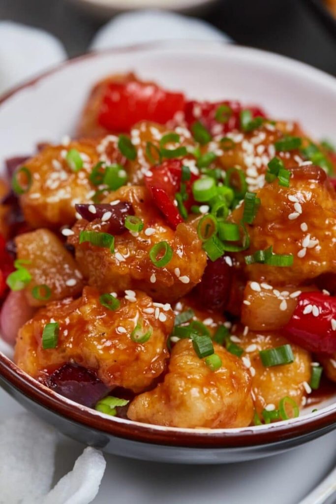 Sweet And Sour Chicken Baked To Perfection